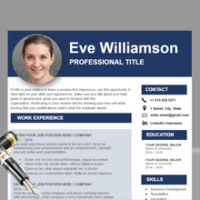 Charger l'image dans la galerie, RESUME TEMPLATE FOR WORD | PROFESSIONAL RESUME TEMPLATE