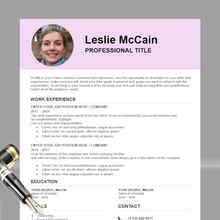 Charger l'image dans la galerie, RESUME TEMPLATE FOR WORD | PROFESSIONAL RESUME TEMPLATE
