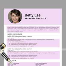 Charger l'image dans la galerie, RESUME TEMPLATE FOR WORD | PROFESSIONAL RESUME TEMPLATE