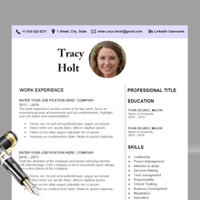 Charger l'image dans la galerie, RESUME TEMPLATE FOR WORD | PROFESSIONAL RESUME TEMPLATE