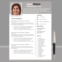 Charger l'image dans la galerie, RESUME TEMPLATE FOR WORD | PROFESSIONAL RESUME TEMPLATE