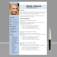 Charger l'image dans la galerie, RESUME TEMPLATE FOR WORD | PROFESSIONAL RESUME TEMPLATE