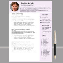 Charger l'image dans la galerie, RESUME TEMPLATE FOR WORD | PROFESSIONAL RESUME TEMPLATE