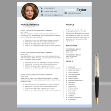 Charger l'image dans la galerie, RESUME TEMPLATE FOR WORD | PROFESSIONAL RESUME TEMPLATE