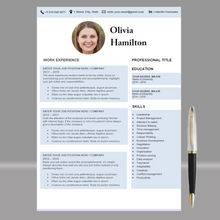 Charger l'image dans la galerie, RESUME TEMPLATE FOR WORD | PROFESSIONAL RESUME TEMPLATE