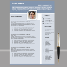 Charger l'image dans la galerie, RESUME TEMPLATE FOR WORD | PROFESSIONAL RESUME TEMPLATE