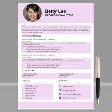 Charger l'image dans la galerie, RESUME TEMPLATE FOR WORD | PROFESSIONAL RESUME TEMPLATE