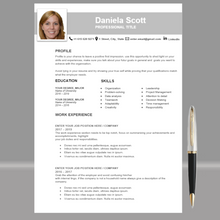 Charger l'image dans la galerie, RESUME TEMPLATE FOR WORD | PROFESSIONAL RESUME TEMPLATE