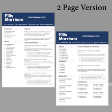 Charger l'image dans la galerie, RESUME TEMPLATE FOR WORD | PROFESSIONAL RESUME TEMPLATE