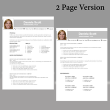 Charger l'image dans la galerie, RESUME TEMPLATE FOR WORD | PROFESSIONAL RESUME TEMPLATE