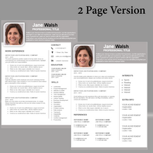 Charger l'image dans la galerie, RESUME TEMPLATE FOR WORD | PROFESSIONAL RESUME TEMPLATE