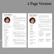 Charger l'image dans la galerie, RESUME TEMPLATE FOR WORD | PROFESSIONAL RESUME TEMPLATE