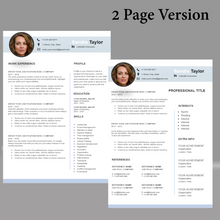 Charger l'image dans la galerie, RESUME TEMPLATE FOR WORD | PROFESSIONAL RESUME TEMPLATE