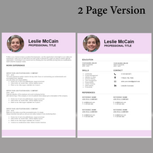 Charger l'image dans la galerie, RESUME TEMPLATE FOR WORD | PROFESSIONAL RESUME TEMPLATE