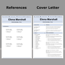 Charger l'image dans la galerie, RESUME TEMPLATE FOR WORD | PROFESSIONAL RESUME TEMPLATE