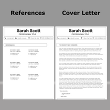 Charger l'image dans la galerie, RESUME TEMPLATE FOR WORD | PROFESSIONAL RESUME TEMPLATE