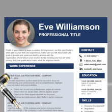 Charger l&#39;image dans la galerie, RESUME TEMPLATE FOR WORD | PROFESSIONAL RESUME TEMPLATE
