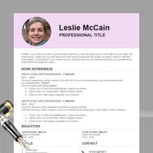 Charger l&#39;image dans la galerie, RESUME TEMPLATE FOR WORD | PROFESSIONAL RESUME TEMPLATE
