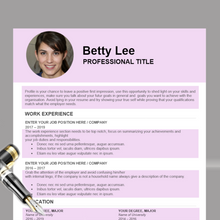 Charger l&#39;image dans la galerie, RESUME TEMPLATE FOR WORD | PROFESSIONAL RESUME TEMPLATE
