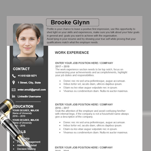 RESUME TEMPLATE FOR WORD | PROFESSIONAL RESUME TEMPLATE