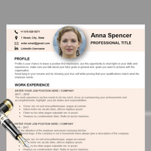 Charger l&#39;image dans la galerie, RESUME TEMPLATE FOR WORD | PROFESSIONAL RESUME TEMPLATE
