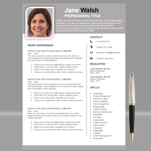 Charger l&#39;image dans la galerie, RESUME TEMPLATE FOR WORD | PROFESSIONAL RESUME TEMPLATE
