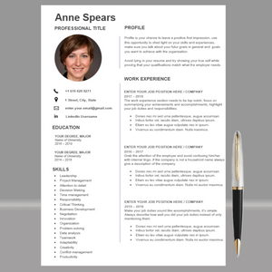 RESUME TEMPLATE FOR WORD | PROFESSIONAL RESUME TEMPLATE