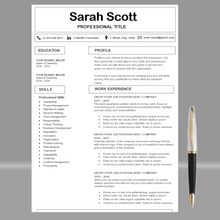 Charger l&#39;image dans la galerie, RESUME TEMPLATE FOR WORD | PROFESSIONAL RESUME TEMPLATE
