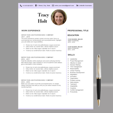 Charger l&#39;image dans la galerie, RESUME TEMPLATE FOR WORD | PROFESSIONAL RESUME TEMPLATE
