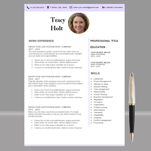 RESUME TEMPLATE FOR WORD | PROFESSIONAL RESUME TEMPLATE