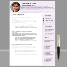 Charger l&#39;image dans la galerie, RESUME TEMPLATE FOR WORD | PROFESSIONAL RESUME TEMPLATE
