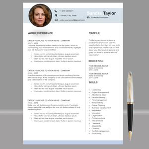 RESUME TEMPLATE FOR WORD | PROFESSIONAL RESUME TEMPLATE