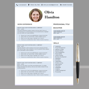 RESUME TEMPLATE FOR WORD | PROFESSIONAL RESUME TEMPLATE