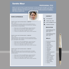 Charger l&#39;image dans la galerie, RESUME TEMPLATE FOR WORD | PROFESSIONAL RESUME TEMPLATE
