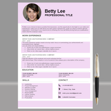 Charger l&#39;image dans la galerie, RESUME TEMPLATE FOR WORD | PROFESSIONAL RESUME TEMPLATE
