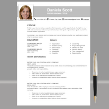 Charger l&#39;image dans la galerie, RESUME TEMPLATE FOR WORD | PROFESSIONAL RESUME TEMPLATE
