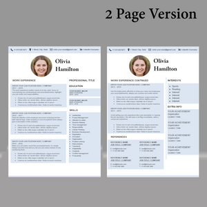 RESUME TEMPLATE FOR WORD | PROFESSIONAL RESUME TEMPLATE