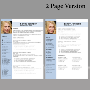 RESUME TEMPLATE FOR WORD | PROFESSIONAL RESUME TEMPLATE