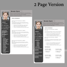 Charger l&#39;image dans la galerie, RESUME TEMPLATE FOR WORD | PROFESSIONAL RESUME TEMPLATE
