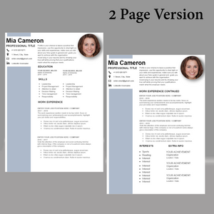 RESUME TEMPLATE FOR WORD | PROFESSIONAL RESUME TEMPLATE