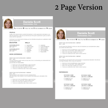 Charger l&#39;image dans la galerie, RESUME TEMPLATE FOR WORD | PROFESSIONAL RESUME TEMPLATE
