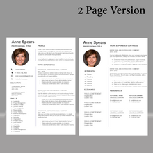 Charger l&#39;image dans la galerie, RESUME TEMPLATE FOR WORD | PROFESSIONAL RESUME TEMPLATE
