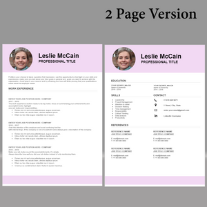 RESUME TEMPLATE FOR WORD | PROFESSIONAL RESUME TEMPLATE