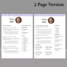Charger l&#39;image dans la galerie, RESUME TEMPLATE FOR WORD | PROFESSIONAL RESUME TEMPLATE
